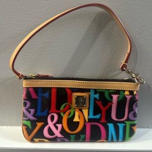 Dooney & Bourke Retro Grafica wristlet NEW